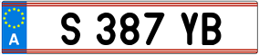 Trailer License Plate